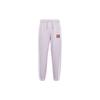 Logo Patch Spliced Cuffed Vintage Sports Pants Women Pants Purple DQ6604-530