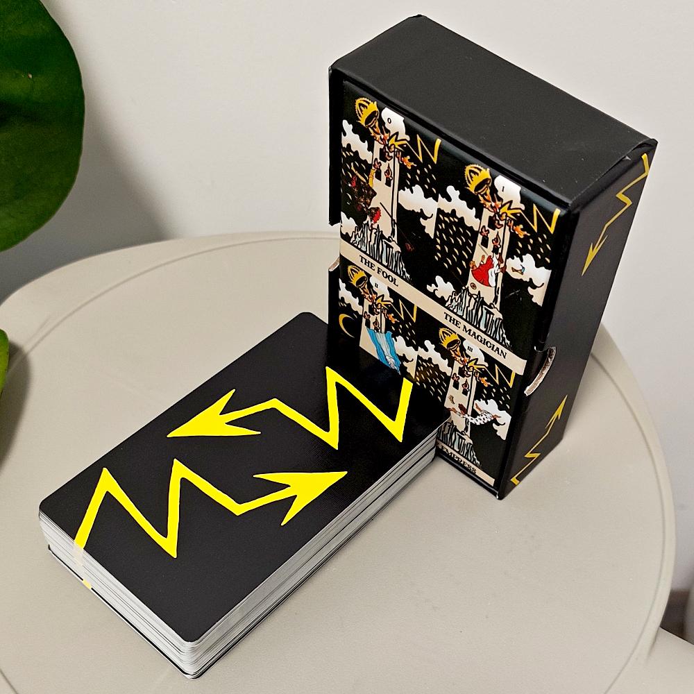 Таро-колода "Захват Башни" в жесткой коробке 12*7 см, Уникальный набор Таро из 79 карт для трансформации и освобождения, Двойное тиснение