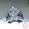 Кольцо женское из серебра 925 пробы Fancy Crown Лучший подарок девушке на годовщину Элегантное женское модные кольца для вечеринки Кольца оптом