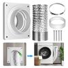 Настенная пластина для вентиляции сушилки с гибким шлангом, широкое применение, универсальная, простая установка, поворотный замок