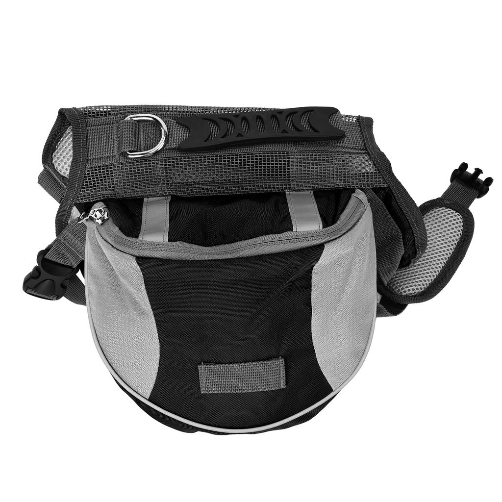 Dog Saddle Bag Adjustable Hound Travel Dog Backpack with Side Pockets for Small Medium Large