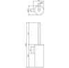 Щетка для унитаза Omnires Modern Project золото MP60621Cr