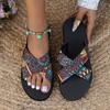 Fashion Women's Slippers 2024 Summer Open Toe Women's Flat Shoes Outdoor Beach Women's Casual Shoes Plus Size Light Sandals Slipper
