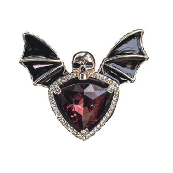 Автомобильный зажим для вентиляции в форме летучей мыши в форме черепа, декор со стразами, автомобильный освежитель воздуха, зажим для духов, ароматерапии