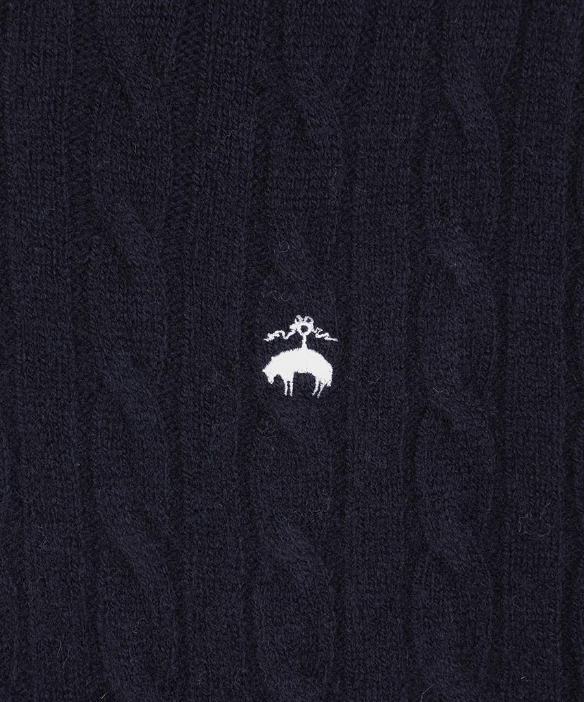 Brooks Brothers [Women'S] Wool Cable Dress (Navy) (Bbdzwb0002Qef)