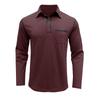 Long-sleeved T-shirt for Men New Style Business Polo Shirt with Collar Men's Top