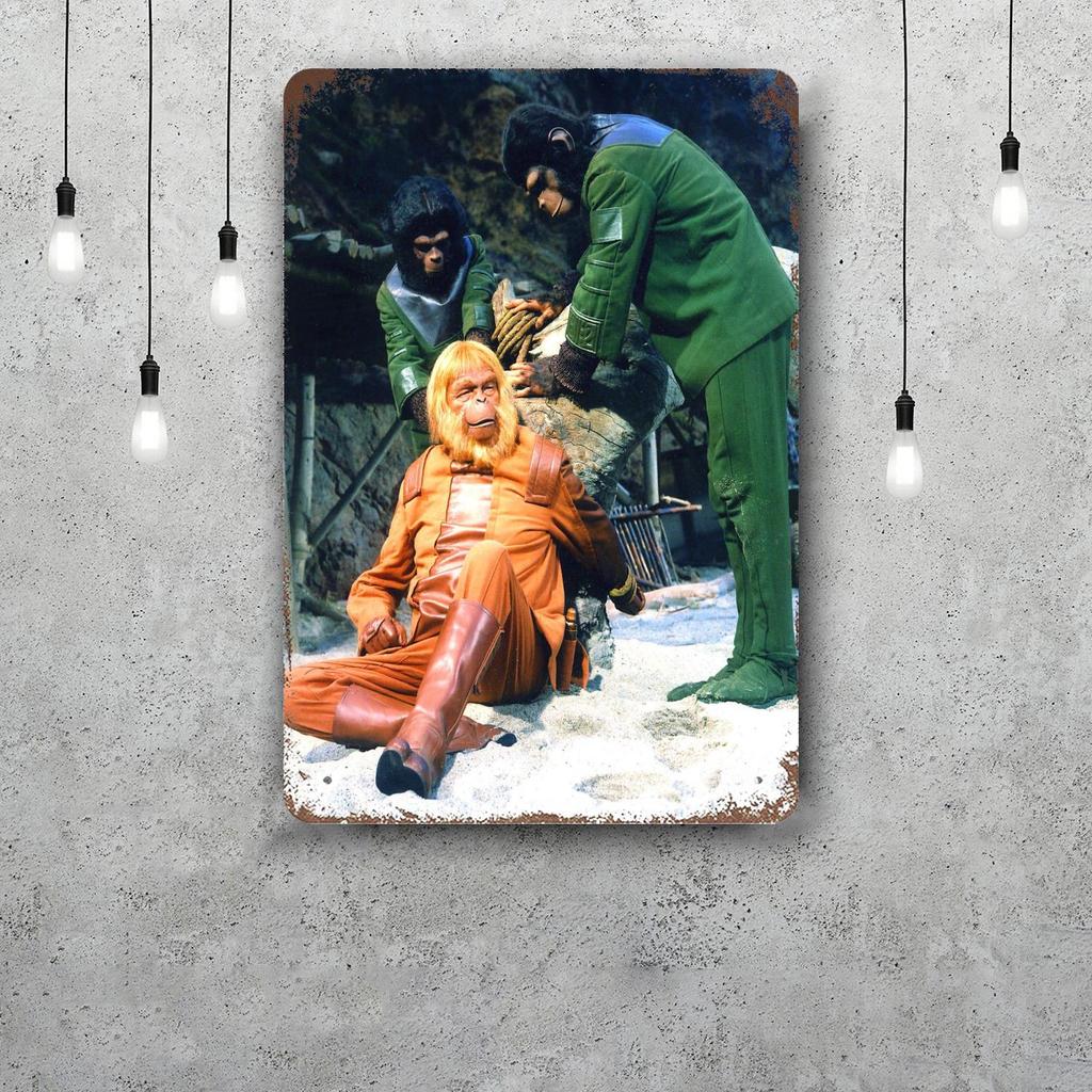 planet of the apes movie Vintage Metal Tin Signs Posters Decor Retro Metal Plaque Wall Art Decor for Garage Bar