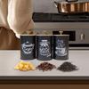 3 кухонные банки для кофе с крышками, многофункциональная банка для чая и сахара.