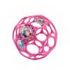 Bright Starts Oball Rattle Stroller Teething Toy for Babies 0 Months and Baby 12030 - Toy, Up, Softball, Pink,