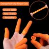 100PCS Reusable Natural Rubber Finger Covers, Anti Slip And Anti-Static Latex Covers, Fingertip Nail Protection Tools