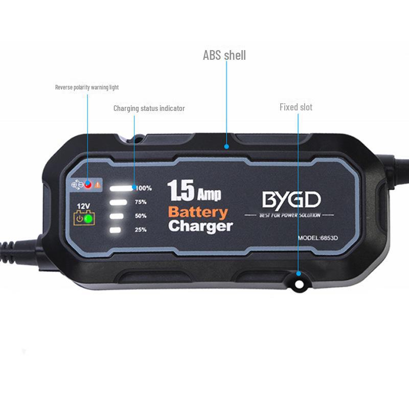 12 В интеллектуальное зарядное устройство для свинцово-кислотных аккумуляторов для автомобилей и мотоциклов