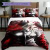 3pcs Duvet Cover Set (1*Duvet Cover + 2*Pillowcase, Without Core), Makima Chainsaw Man Print Bedding Set, Bedroom Decor, All‑Season, Birthday Gift