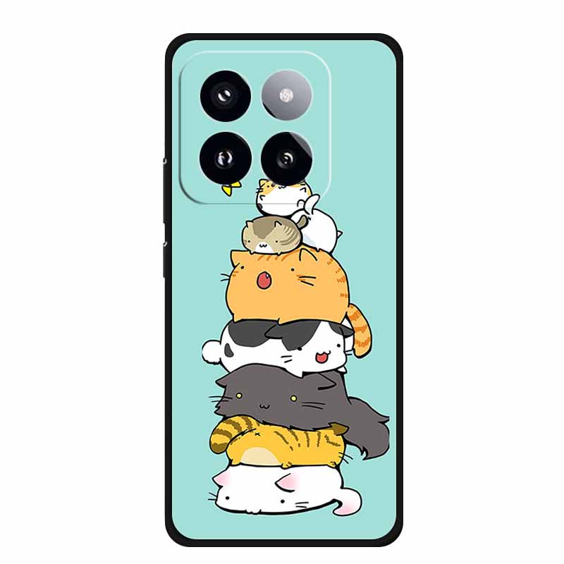 Для Xiaomi 14T PRO Чехол Роскошный Мягкий Силикон ТПУ Чехлы для Телефона Задняя Крышка Для Xiaomi14T Бампер Защитный Ударопрочный Любовь fundas