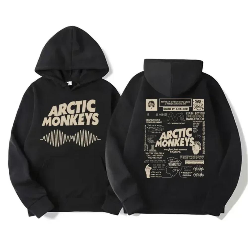 Мужская толстовка с капюшоном в стиле ретро-рок Arctic Monkey, толстовка с капюшоном и рисунком музыкального альбома, толстовка с капюшоном в стиле хип-хоп, большая толстовка с капюшоном в стиле ретро