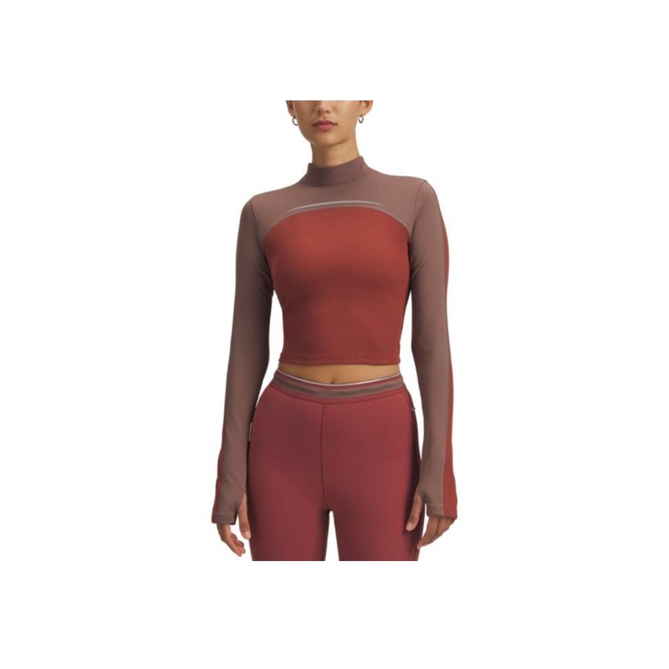 Under Armour Мягкий вязаный теплый женский топ с длинным рукавом 6005980-688