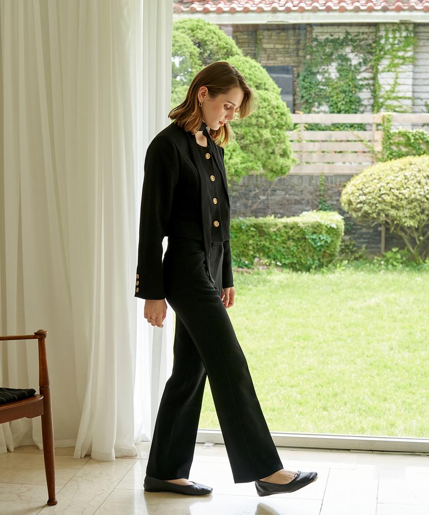Широкие брюки LAMARO Dana Stretch (черный)