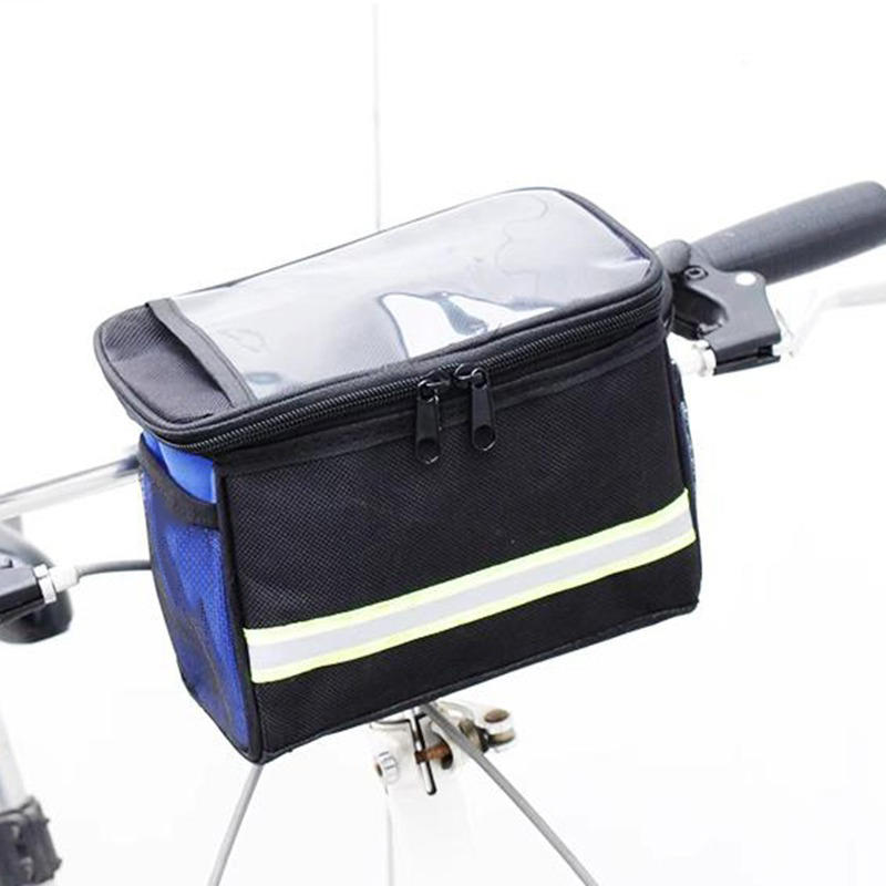 Bicycle Front Handlebar Bag Bike Frame Pannier Organizer Pouch MTB Phone Bags Multifunction Portable Shoulder Bag