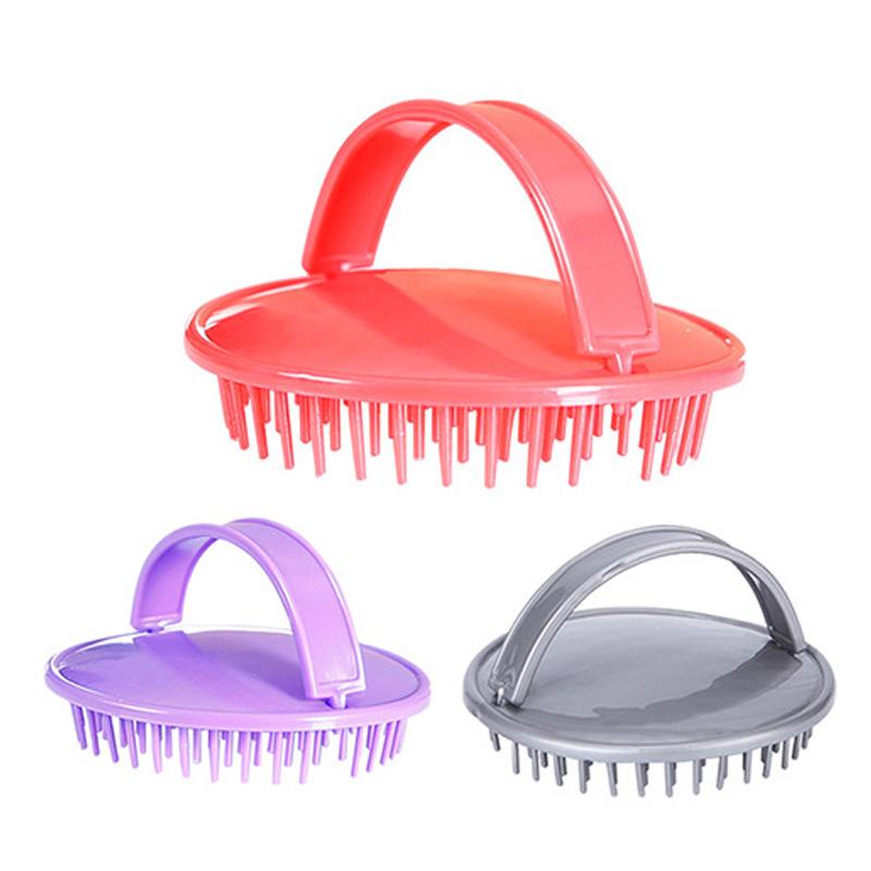 2pcs Head Shampoo Brush Head Massage Hair Washing Comb Scalp Body Shower Brush Care Hair Root Itching Hairbrush Home Salon Tools