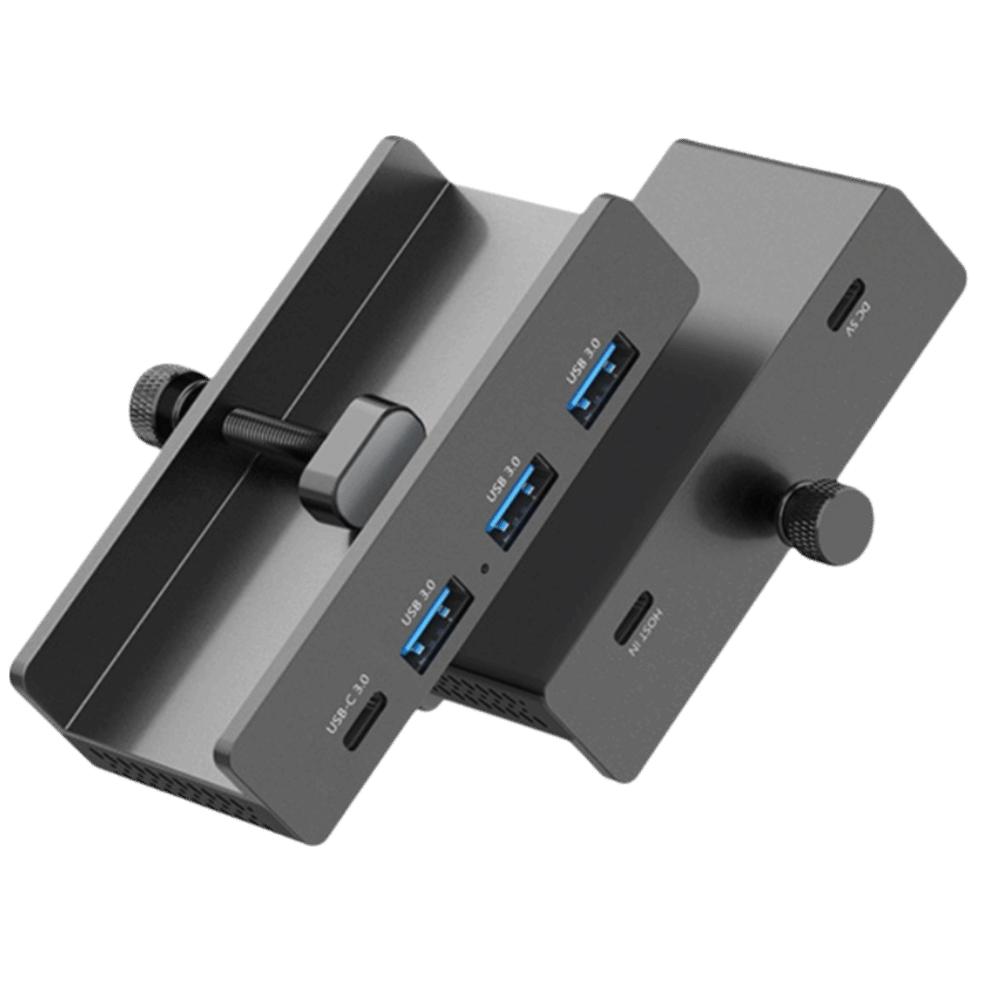 USB-хаб 5 Гбит/с с зажимом, питание, высокоскоростной хаб, сверхскоростной док-станция расширения, расширение для компьютера