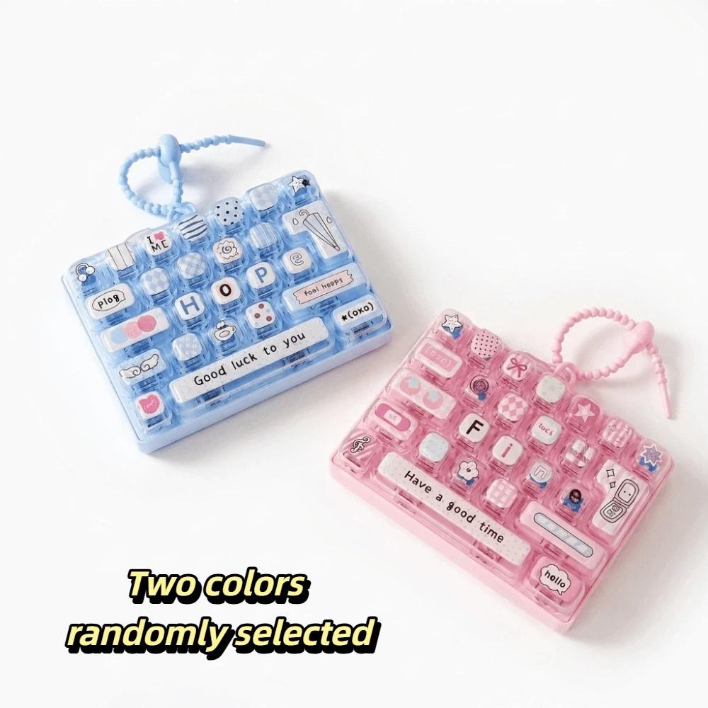 26-Key Mini Keyboard Pendant Cute Design Keyboard Keychain Desktop Decoration