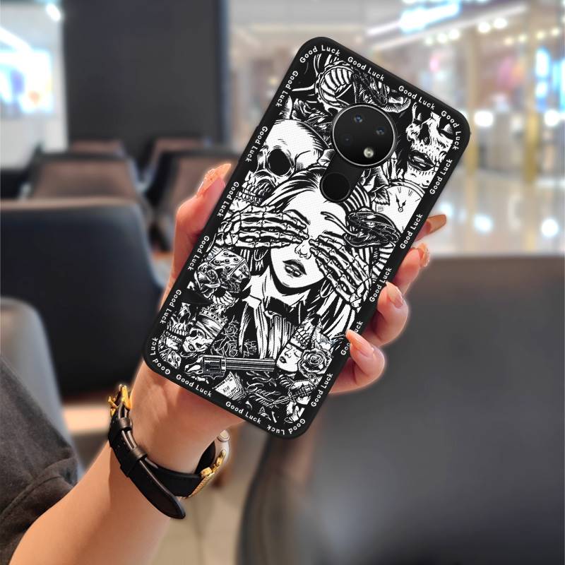 Full Wrap Protective Phone Case For Nokia 6.2/7.2 Fashion Design Cartoon Cute Anti-knock Dirt-resistant Anti-dust TPU