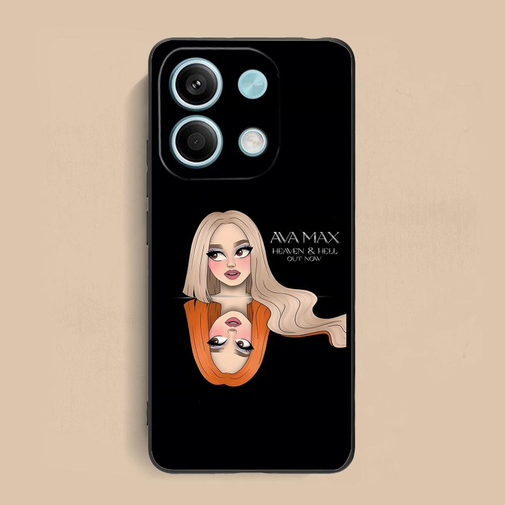 Fashion Ava Max Matte TPU Mobile Phone Case for Xiaomi Redmi 15 14 13 12 A5 3 2 1 C Plus 4G 5G Colorful Printing Cover