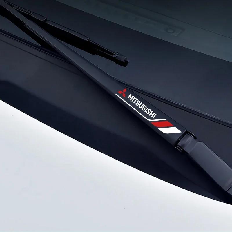 2 шт. Наклейки на дворники автомобиля Эмблема Для Mitsubishi lancer asx outlander pajero sport l200 galant Стайлинг автомобиля