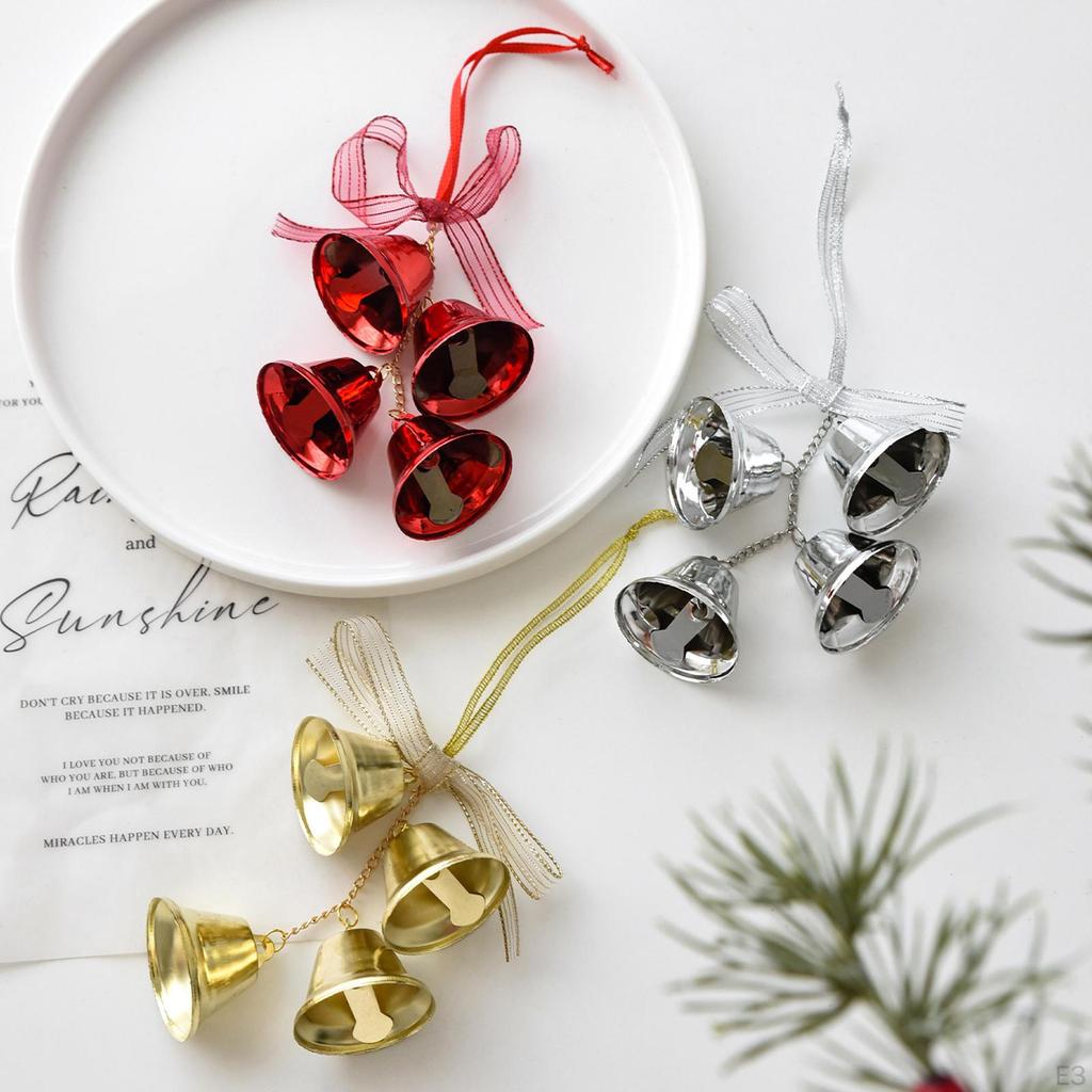 Рождественский подвесной колокольчик, железный, прочный и декоративный, для магазина, ресторана, окна, двери, подарок