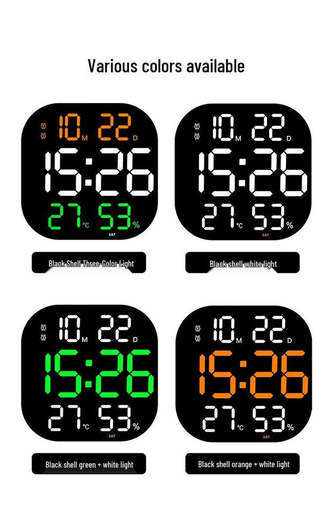 LED Acrylic Decorative Gym Wall Clock with Countdown Timer for Living Room