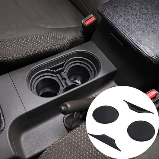 Glossy Piano Black Center water cup slot sticker Trim For Nissan Frontier 05-21