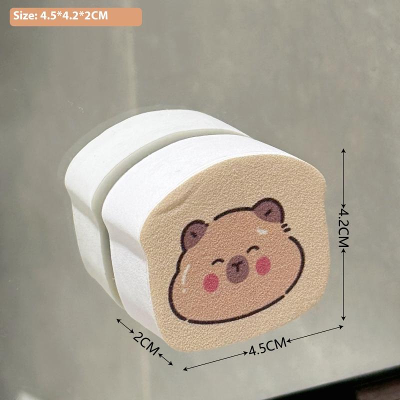 1/5Pcs Cute Cat Claw Glass Cleaning Brush Mirror Glass Wipe Adhesive Removal Magic Sponge Cleaner For Kitchen Bathroom