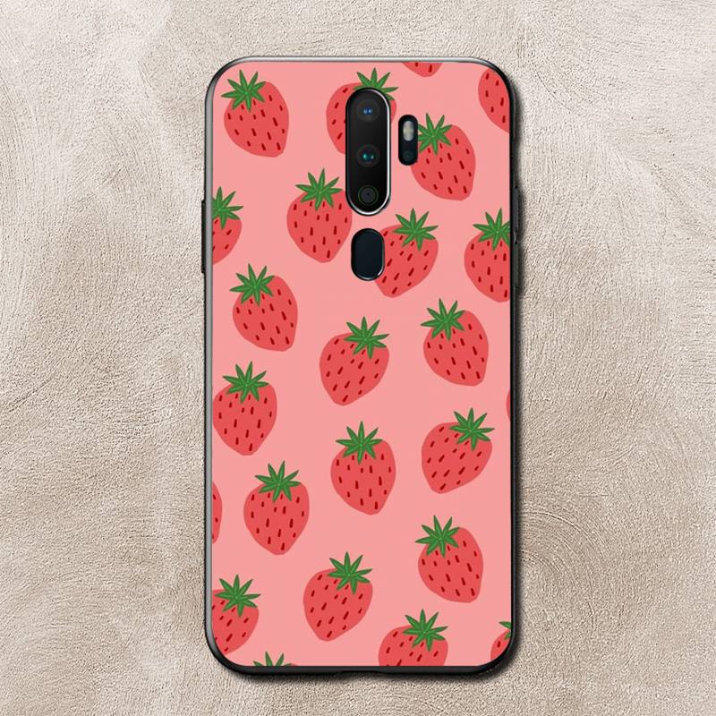 Чехол для телефона «Персиковый клубника» для Vivo Y91C Y11 17 19 17 67 81 Oppo A9 2020 Realme c3