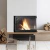 Left Cast Iron Air Fireplace KRATKI SIMPLE 15 kW Ø 200 SET