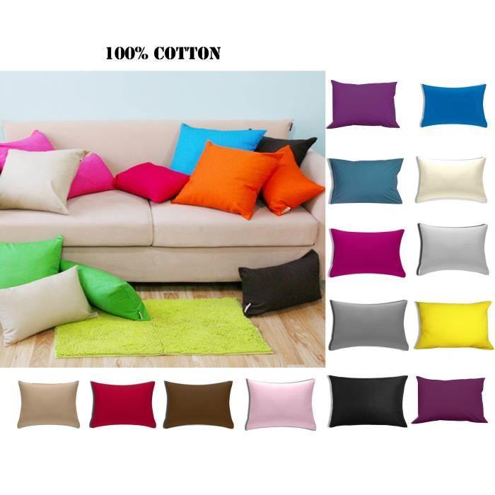 Set of 2 100% Cotton Pillowcases 50x70 Cm - PALE PINK