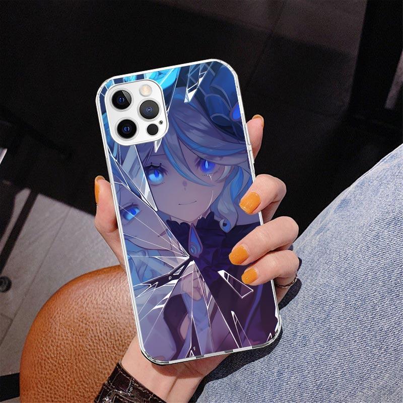 Чехол для телефона Genshin Impact Furina для Iphone 17 Air 16 16E 11 12 13 Mini 14 Plus 15 Pro Max 7 8 + SE 2020 Чехол для телефона Coque