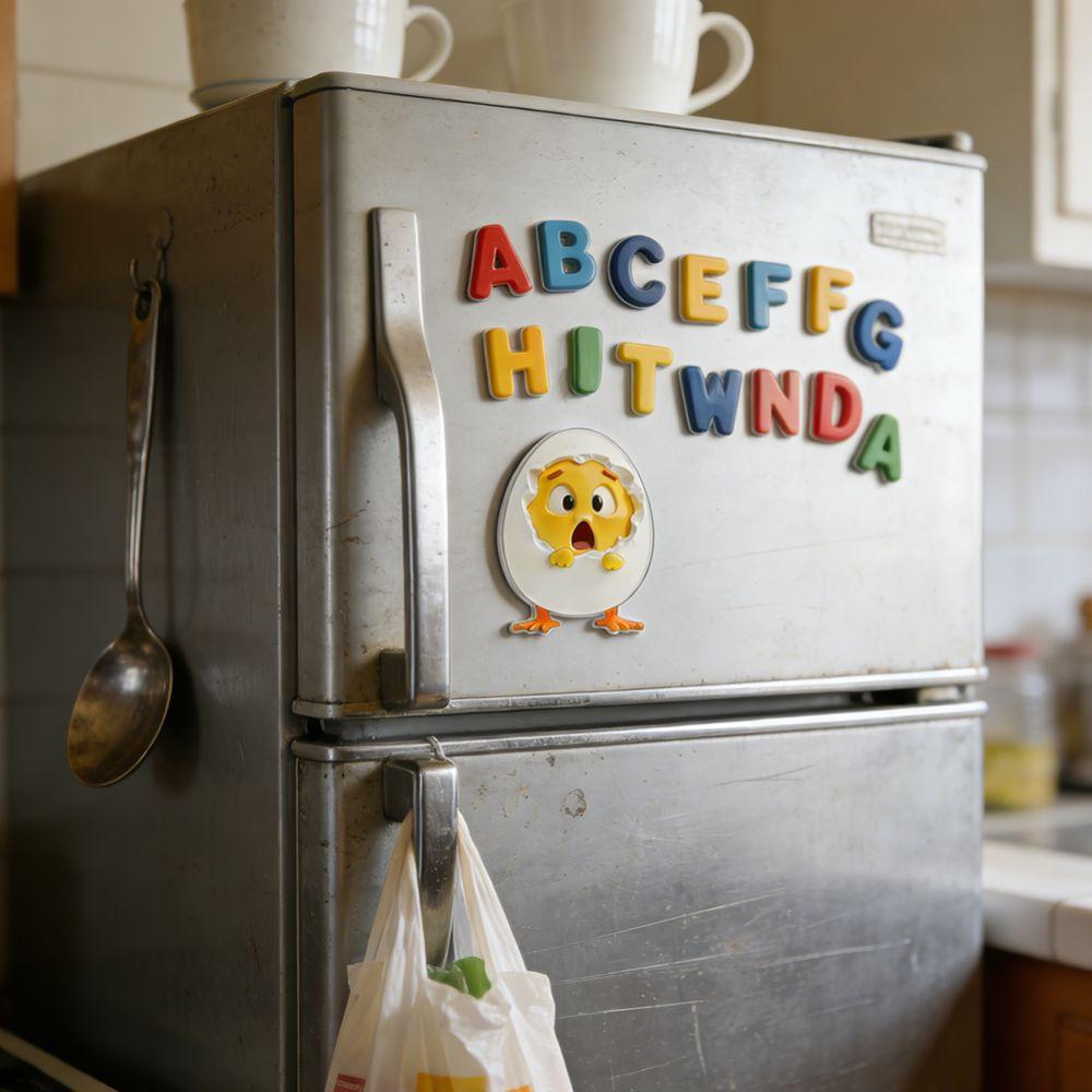 Resin Chick Refrigerator Sticker Animal Creative Fridge Magnets Chick Fridge Stickers  Kitchen