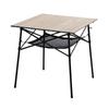 Iris Ohyama Outdoor Table Roll Table Wood Grain Width 70 Foldable Table Lightweight Compact Storage Outdoor Camping Height Adjustable Multifunctional