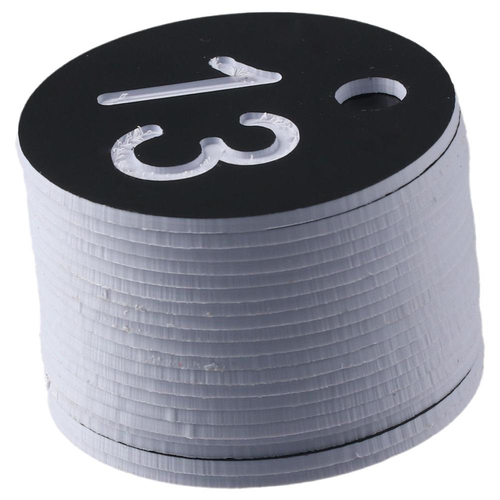 20 шт. черных номерных бирок 1-20 пронумерованные брелки для шкафчиков в доме учителя офис