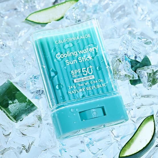 Nature Republic Охлаждающий солнцезащитный крем California Aloe Watery SPF 50+ PA++++ 24 г
