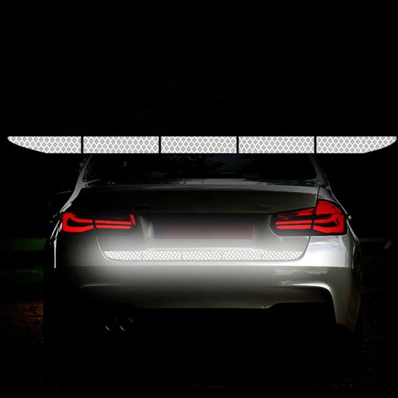 Светоотражающие полосы для автомобиля Предупреждающая лента для наклейки Автозадняя предупреждающая светоотражающая лента Автомобильные аксессуары