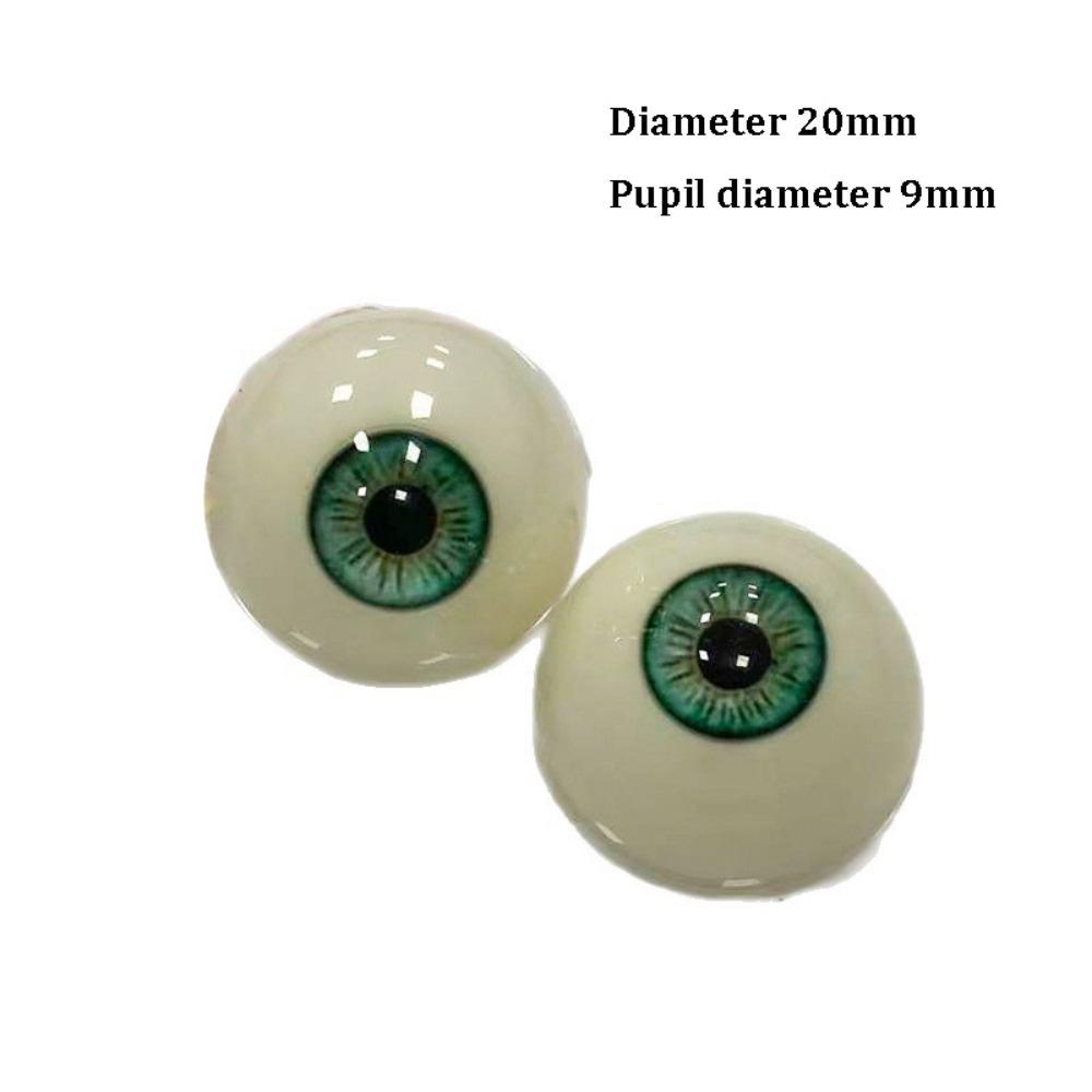 1pair 20mm Acrylic Fake Eyes Eyeballs 10 Styles DIY Doll Making Crafts For BJD Doll