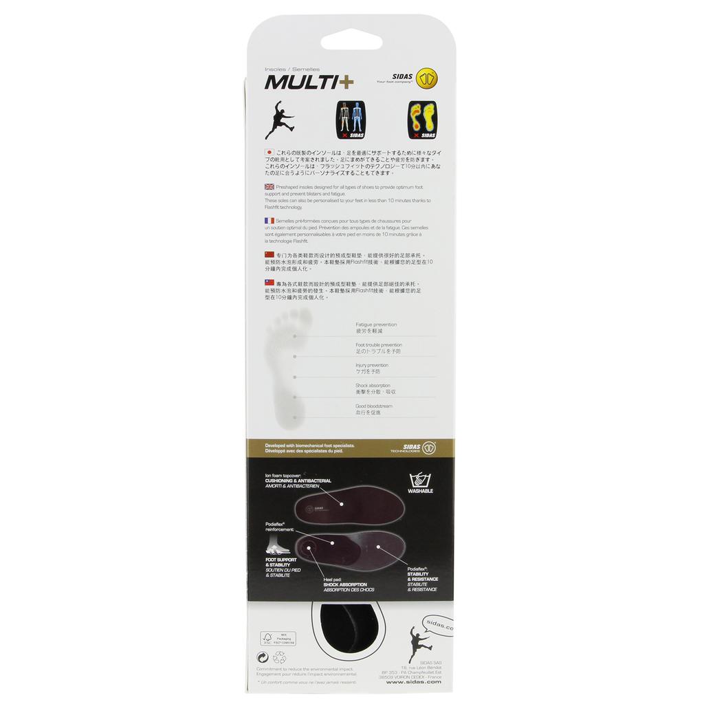 Sidas Стелька All Round Type Multi Plus L 20121263 Черный [SIDAS] L(27.0см-28.0см)