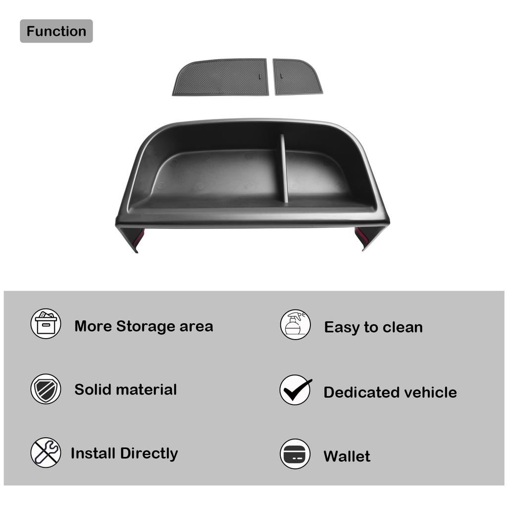 Для 2025 2025 2025 2025 Toyota Sienna Лоток для хранения на центральную консоль, приборную панель, Автомобильный бокс, Органайзер на приборную панель, Вставка из АБС-пластика, Аксессуары