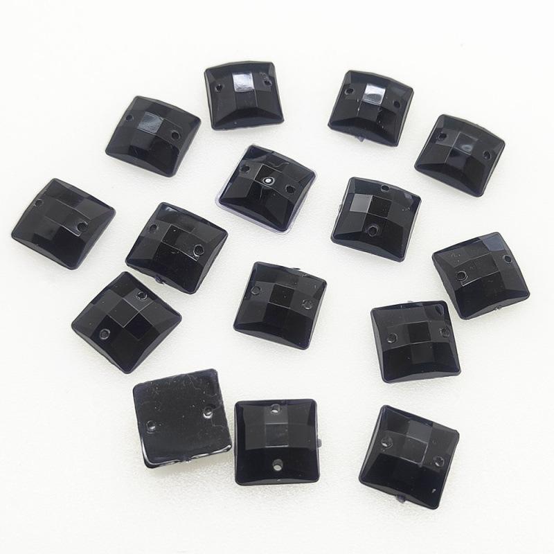 Hand-Sewn Rhinestone Dancewear Stickers, Irregular/Round Water Drop Shapes, Mixed Styles for Black Pool Competitions