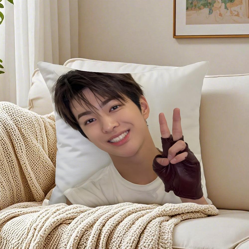 Person KPop CCORTIS KKEONHO Cushion Cover Pillowcase Antidustmite living Room Sofa Decor Cushion Room