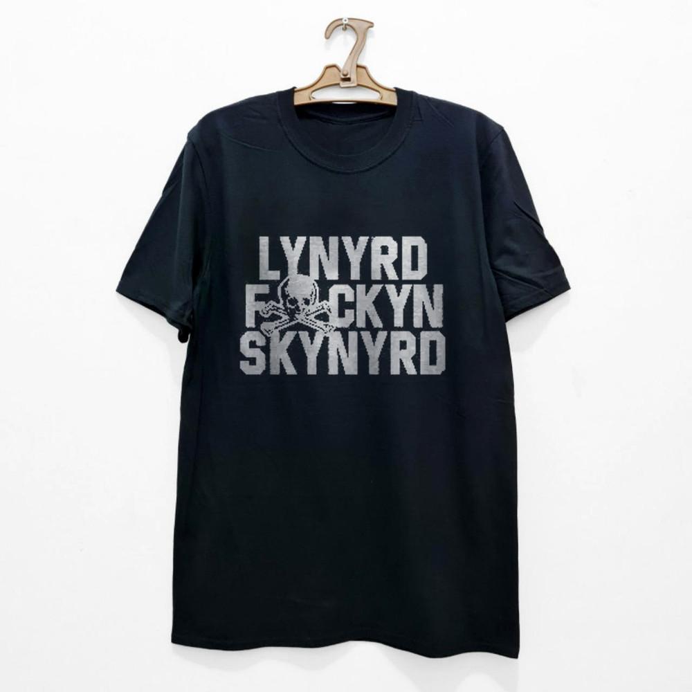 Rare Lynyrd Skynyrd Southern Rock band T-shirt Unisex Black T-shirt Size S-5XL