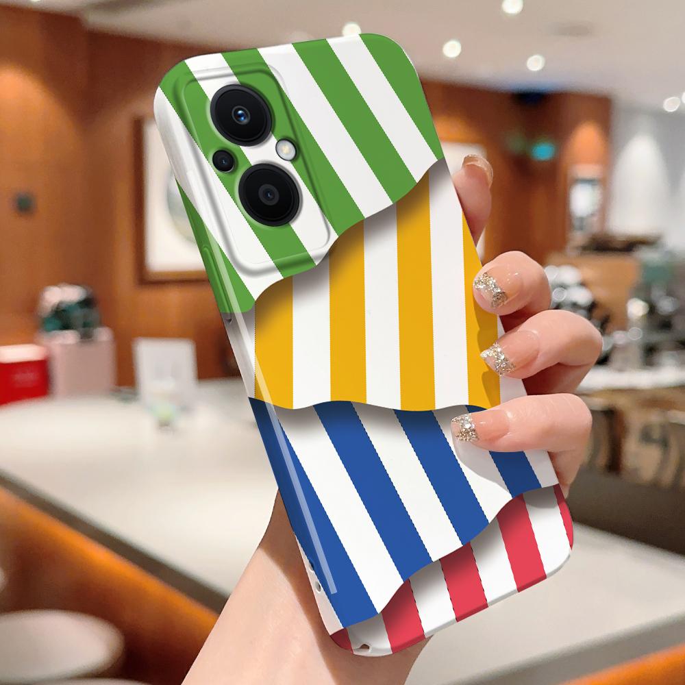 Все включено Пленка Чехол для телефона Мультяшный Модный дизайн Жесткий Чехол Полная защита Защита камеры для OPPO A60 A96 Reno12 Realme C53 C75