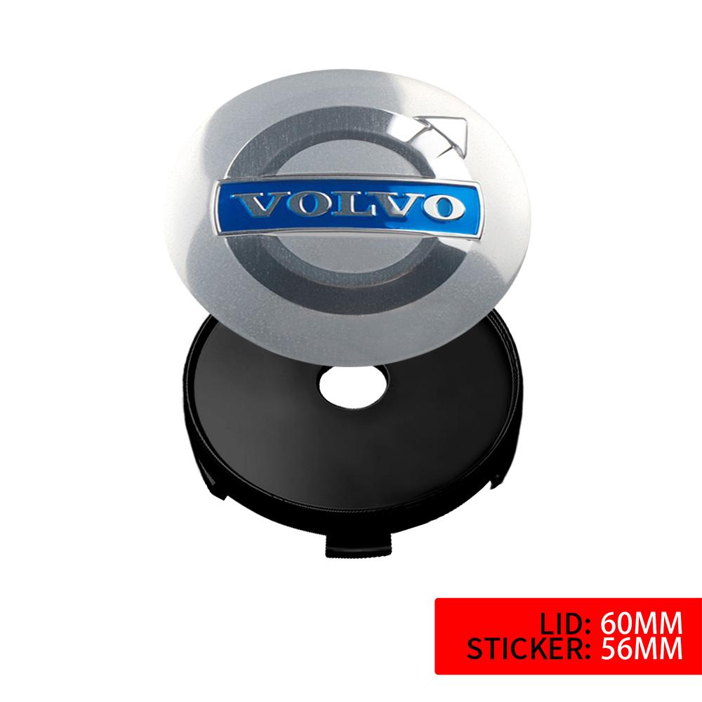 4pcs/set 56/60/64MM Car Wheel Center Caps Hub Sticker Covers For Volvo T6 AWD C30 C40 C50 C70 S40 S60 S70 S80 S90 V40 V50 XC90