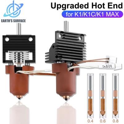 Для Creality K1C Hotend Комплект керамического нагревательного блока Комплект быстросменных сопел Термобарьер Резистивный хотенд для деталей 3D-принтера K1 Max
