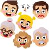 Наборы наклеек-эмодзи из фетра своими руками для детей – Милые нетканые лица-пазлы со сменными выражениями